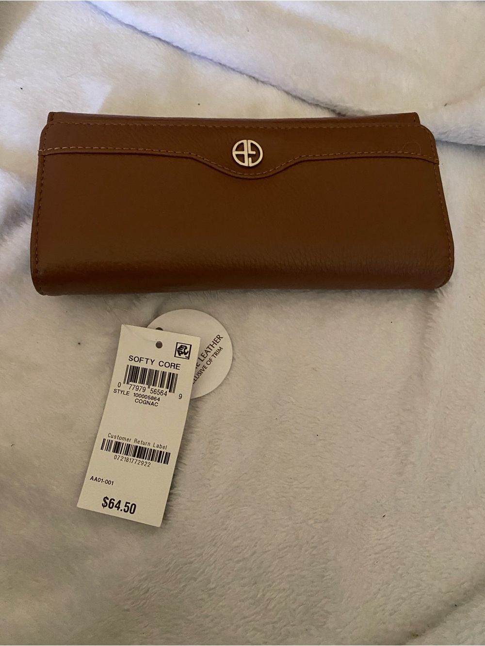 Giani Bernini Cognac Leather Women's Wallet